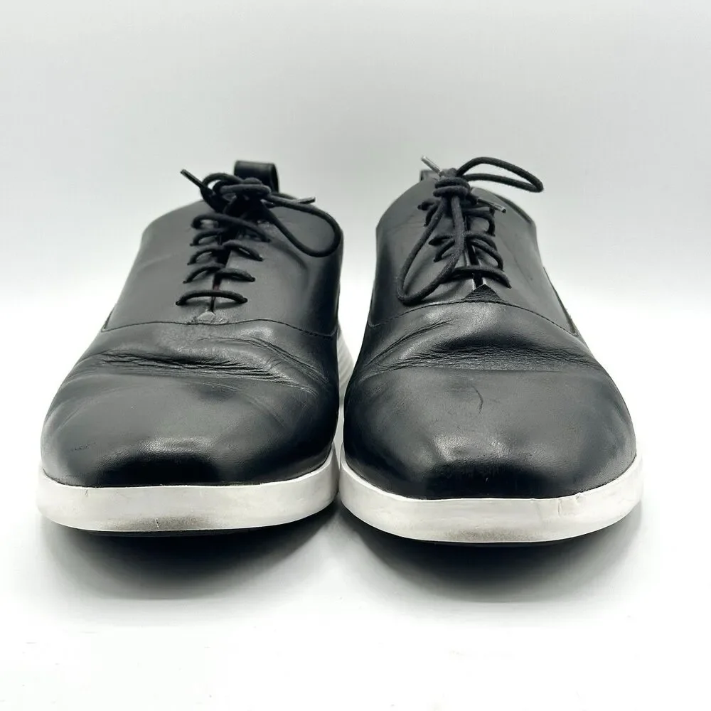 Wolf and Shepherd Crossover Derby Shoes Mens Size 11 M Black Leather Lace-Up